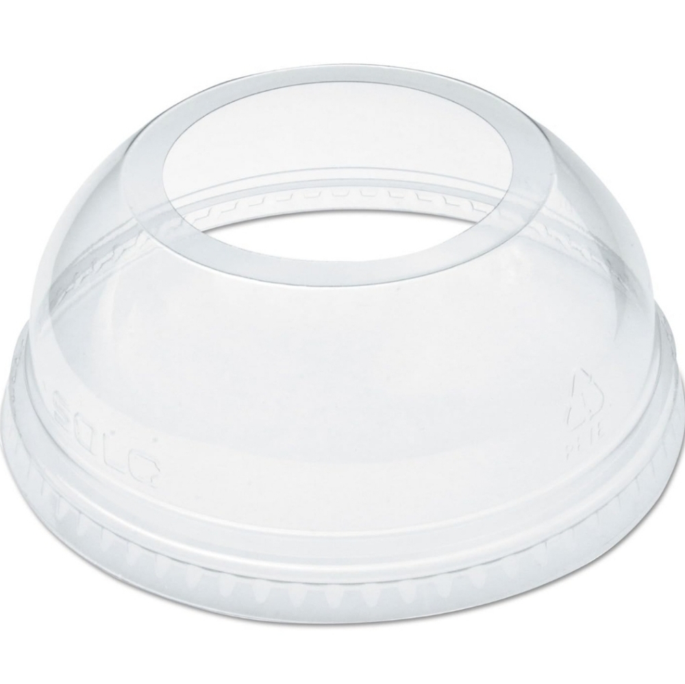 Dart DLW626 Clear Lid PET 626 Dome with Ex Lg Hole (Case of 1000)